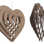 Luminária Coração 3D em MDF