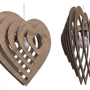 Luminária Coração 3D